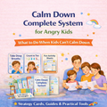 Anger Management Strategy Cards Bundle | Set of 18 Cards, Guides and Complete System