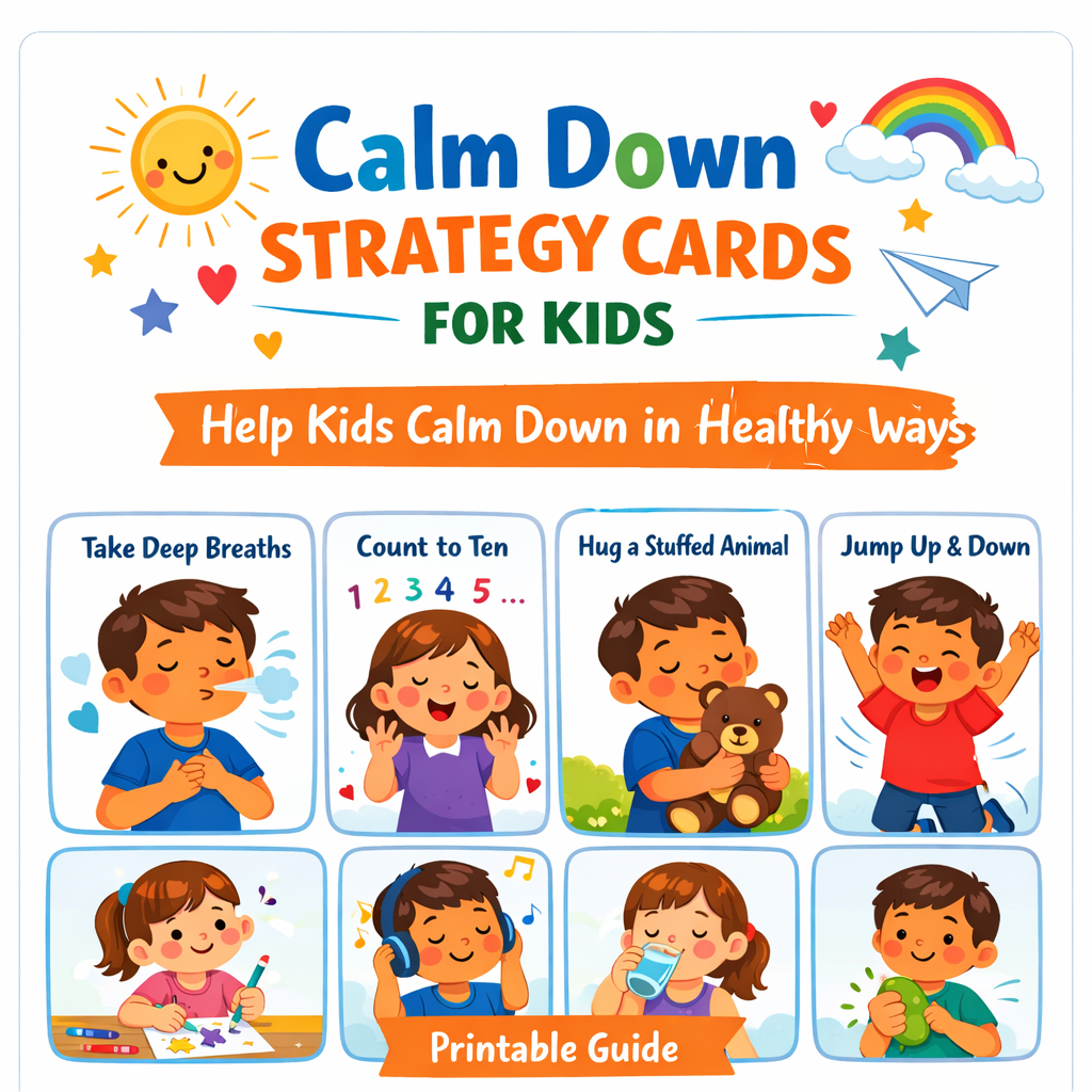 Calm Down Strategy Cards